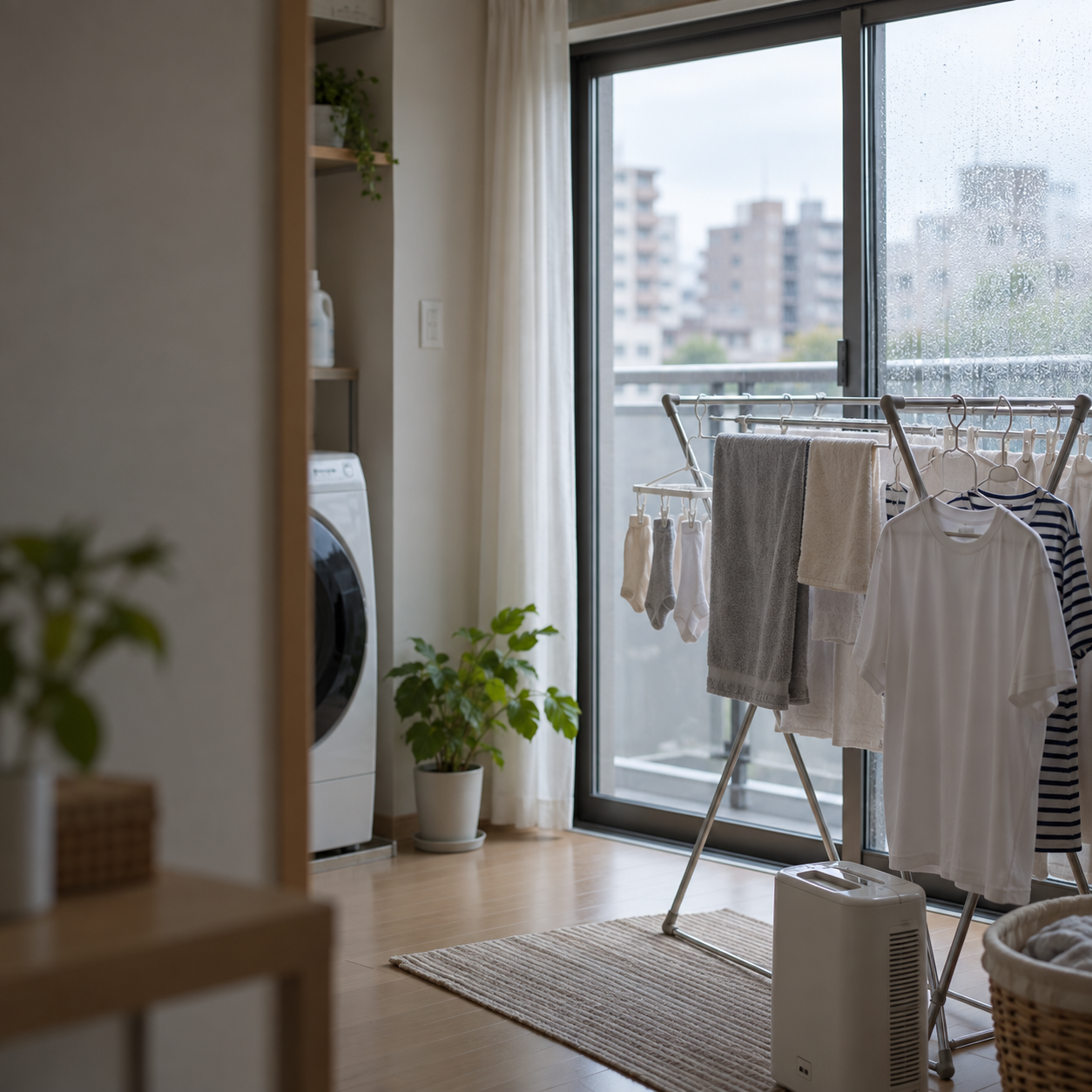 大阪の室内干しで窓際がカビ臭い？確認と対策
