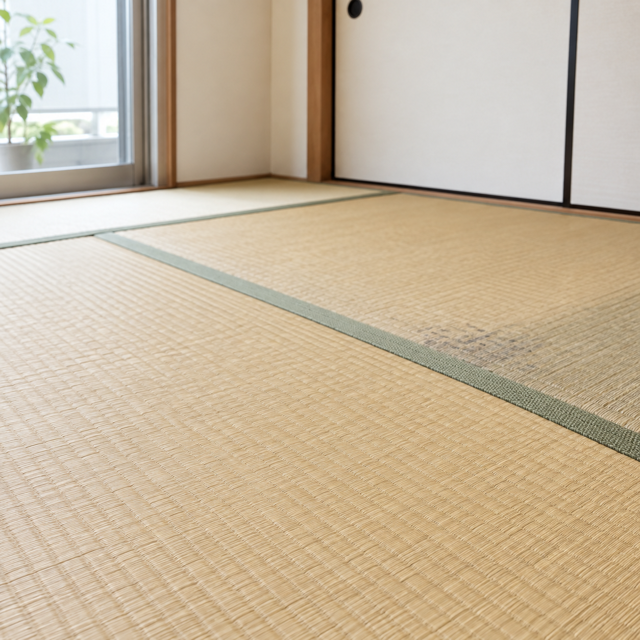 大阪の畳に黒ずみ？掃除前の素材確認と対処手順
