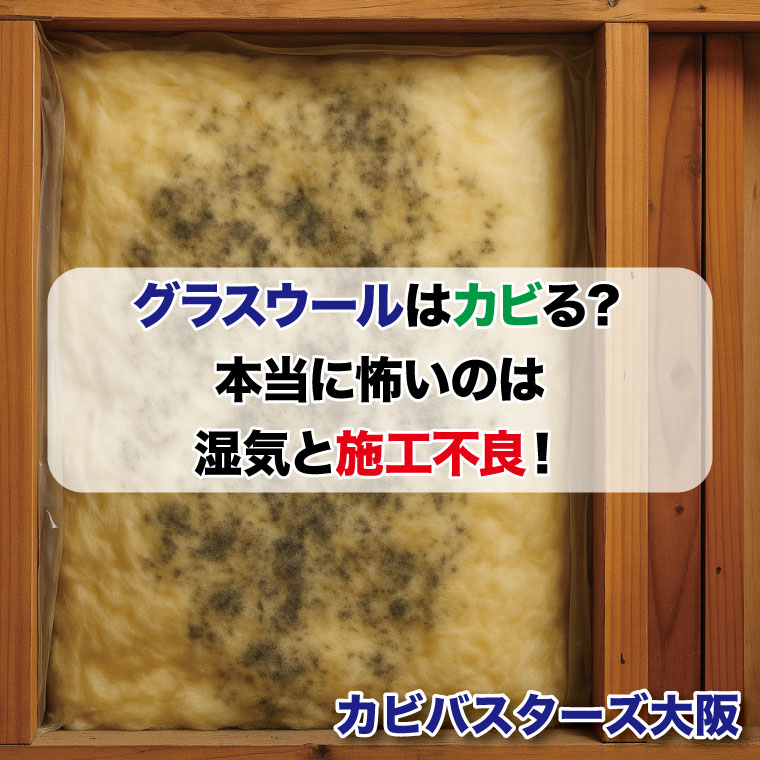 グラスウールはカビる？本当に怖いのは湿気と施工不良！はカビバスターズ大阪